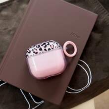 Denim Leopard Print Earphone Case With Hanging Ring Compatible With Apple 5/ 4 Cute Earphone Cover Apple 2nd Gen 3rd Gen New Protective Case Pendant Pro 3 Korean Style Earphone Case Pro 2 Girls Earphone Case Protective Cover - Multicolor - View 5