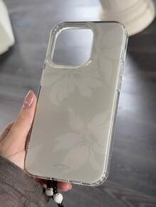 1pc Simple Sketch Large Flower Phone Case, Soft Edge Wear-Resistant Anti-Scratch Protective Shell, Matches Outfits For Shopping & Dating, Nice Holiday Surprise Gift, Compatible With IPhone11 12 13 14 15 16 17 18 Pro Max - Multicolor - View 4