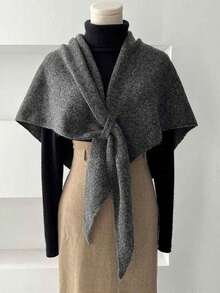 Woolen Women's Scarf, Autumn/Winter Solid Color Shawl Scarf, New Warm Versatile Fashion, Multiple Colors Available - Multicolor - View 10