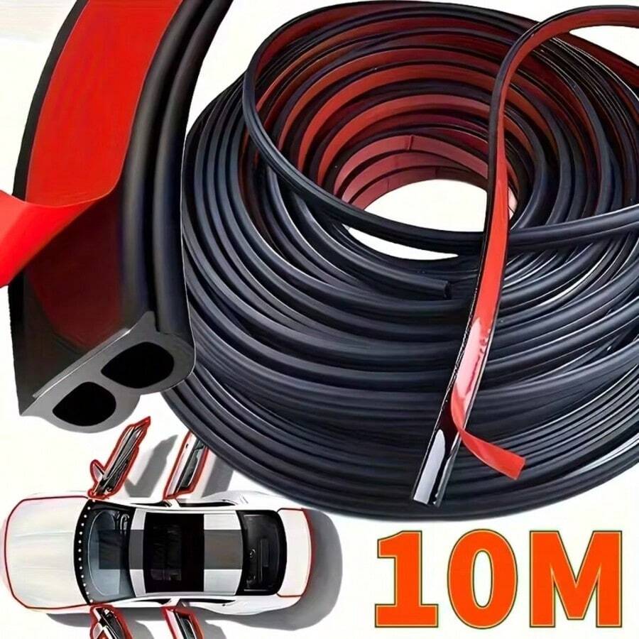 5/10M Car Door Seal Strip Rubber Double Layer Sealing Protector Soundproof Waterproof Weather Strips For Car Door Hood Trunk - CC - View 1