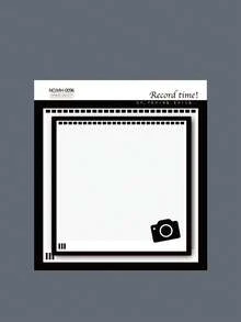 1pc Korean Ins Style Sticky Note Pad, Non-Adhesive Cute Memo Pad, Creative Simulated SMS / Camera / Gallery Interface Design, Student Planner Collage Decoration Sticky Notes, 50 Sheets, 7 Styles Available - one-size - View 9
