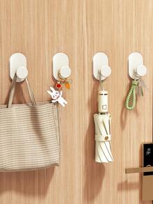 Self Adhesive Wall Hooks, No Drill Kitchen Utensil Hooks, Heavy Duty Waterproof Adhesive Hooks For Hanging Kitchen Towel, Pot, Spoon, Cookware, Kitchen Storage Hook, Waterproof Wall Hook - Multicolor - View 3