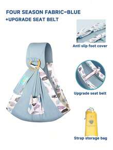 1pc Baby Carrier Sling Suitable For Newborns To Toddlers, Lightweight Infant Waist Stool Style Carrier, Baby Nursing Sling, Weight Capacity 7-35 Lbs (Approx. 3.2-16 Kg) - Multicolor - View 11