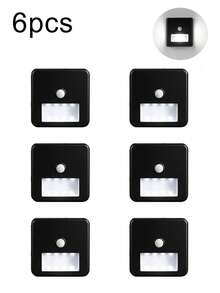 6pcs Motion Sensor LED Wall Lights, Suitable For Stairs, Bedroom, Hallway, Bathroom, Corridor And Cabinet, Auto On/Off When Motion Detected, Ideal For Night Lighting - Motion Sensor Wall Light - View 13