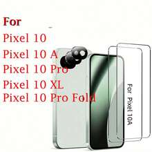 4片裝 11/Pixel 11 Pro XL/Pixel 10A、Pixel 10 Pro Fold/Pixel 10/10 Pro XL/Pixel 10 Pro/Pixel 11 Pro 高畫質防刮螢幕保護貼，3D 相機黑色鏡頭保護貼，支援指紋解鎖，防刮強化玻璃螢幕保護貼，適用 手機，超高畫質手機螢幕保護貼，相機 3D 透明鏡頭保護貼，支援指紋辨識 - 無色 - 查看 2
