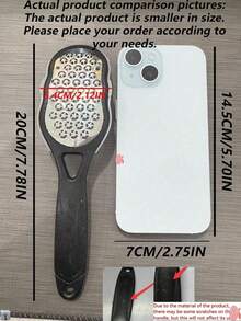 3/2/1pc Professional Stainless Steel Painless Foot Exfoliator With Handle And Splash Guard, Suitable For Home And Spa Foot Care, Ideal For Dry Cracked Heels, Unisex Summer Foot Care Tool, Easy To Use And Efficient, Splash-Proof Design, Ergonomic Curved Handle For Comfortable Grip, Stainless Steel Coarse And Fine Gritty Surface - Foot Callus Removal Tool, Suitable For Home SPA Foot Care - Multicolor 2 - View 11
