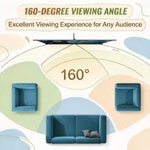 4K Projection Screen Stand 70Inch Portable Wrinkle-Height Adjustable - 1 - View 2