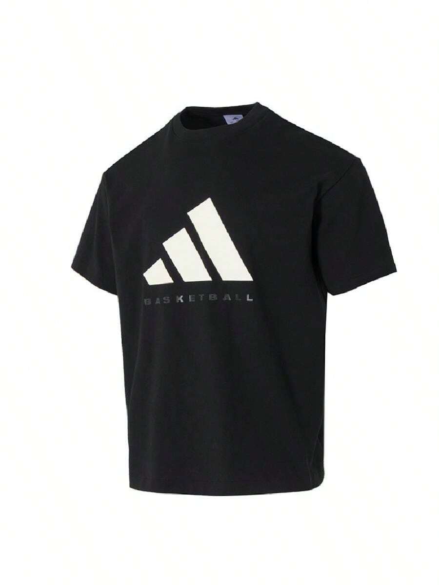 Unisex ADIDAS SS TEE Crew Neck Casual Top Sportswear Comfortable Short Sleeve KB7560 - Black/Hanyu White - View 1