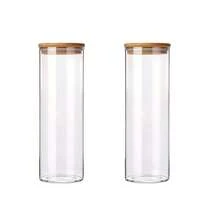 67oz Glass Storage Jar With Bamboo Lid, Tall Clear Airtight Food Canister, Kitchen Pantry Container For Long Pasta, Grains, Dry Goods - View 11