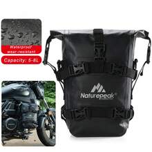 AD Naturepeak 8L Motorcycle Crash Bar Waterproof Side Bag, Universal Crash Bar Storage Bag Quick Release Luggage Bag, Suitable For BMW R1200GS R1250GS R1300GS Triumph Tiger 900 - A - View 14