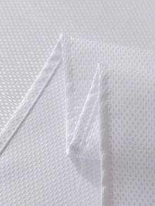 1pc Textured Pattern Tablecloth Cover, Diamond Lattice Jacquard Anti-Wrinkle Washable Rectangular Tablecloth, Suitable For Multiple Functional Decor, Home Dinner, Party, Picnic, Wedding, Banquet And Other Dining Occasions - White - View 6