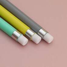 Macaron Color Eternal Pencils,No Sharpening Required,Hard To Break,Durable Creative Pencils With Eraser Tip,Student Writing Stationery,Back To School - Multicolor - View 9
