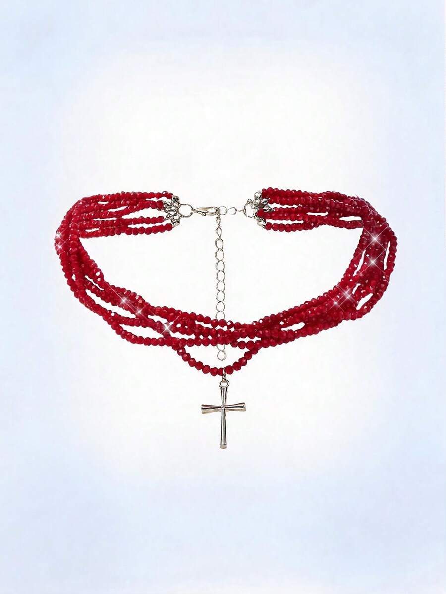 Y2Kool Kalung Liontin - Merah - View 1