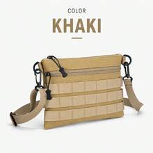 Outdoor Tactical Messenger Bag For Men, Waterproof Multi-Zipper Crossbody Bag, Portable Shoulder Bag For Travel Hiking - Multicolor - View 8