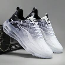 STARNOVO Fashionable Men's Sports Shoes, Great Gift For Boyfriend - White and Black - View 2