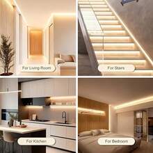 LQHZMYY 1pc COB LED Strip Light, 5V Low Voltage USB Powered, Compatible With Power Bank, Laptop, USB Power Adapter. Equipped With 501 On/Off Switch, No Need To Repeatedly Unplug, Control Light On/Off Anytime. Suitable For Daily Lighting, Home Decor, Bedroom Vanity, TV Backlight, Halloween And Other Holiday Decorations - Multicolor - View 7
