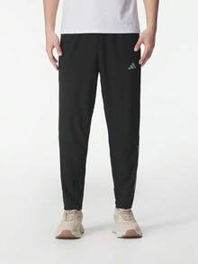 Adidas 男士長褲 運動褲 健身跑步訓練 舒適透氣 休閒褲 冰絲長褲 男款慢跑褲 - 黑色 - 查看 2