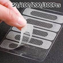 50/100/200/300Pcs Self-Adhesive Mesh Repair Patches, Suitable For Windows And Screen Doors, Quickly Fix Holes And Tears, Screen Repair Solution - Multicolor - View 3