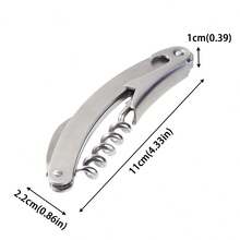 1 Buah Pembuka Botol Lipat Stainless Steel yang Dipersonalisasi, Pembuka Anggur dan Bir, Penting untuk Dapur dan Restoran, Suvenir Pernikahan & Pesta - MultiWarna - View 2