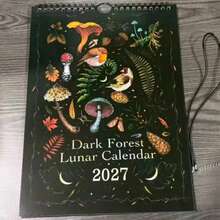 2027 Deep Forest Calendar, 2027 Lunar Calendar Colorful Ink Wash Wall Hanging Calendar, Home And Office Decoration Gift, Christmas And New Year Family Gift - Multiple Styles - View 1