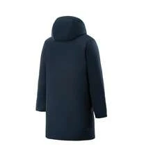 Adidas Men's Mid-Length Hooded Down Jacket, Loose Fit, Thick Outdoor Sports Coat KC2161 - Navy Blue - View 2