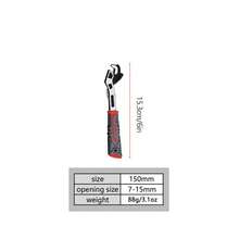 1pc Multi-Function Quick Self-Locking Wrench Large Opening Adaptive Universal Industrial Grade Wrench Extra Fast Small Wrench 6in 8in 10in 12in Multi-Model Pipe & Nut Wrench Suitable For Plumbing Pipes Home Renovation Industrial Factory Etc - Red and Grey Handle - View 12