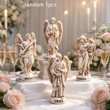 4 Archangels Christmas Religious Decor, Desktop Ornament, Holiday Spiritual Gift, Suitable For Desk Decor, Holiday Decoration, Halloween, Christmas Decoration And More - B - View 11