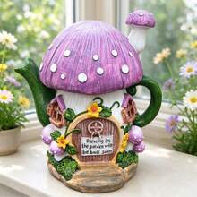 Water Bottle Mushroom House Garden Yard Lawn Outdoor Decor - A - View 1