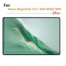 2-Pack Tempered Glass Screen Protector For Honor Pad X9b Max, Pad X9a, Pad 10 2025 (12.1-Inch), MagicPad4, MagicPad3, MagicPad2, Pad 20 Pro, Pad 20, Pad V9, Pad 9, Pad X7, 9H Hardness High Clarity Transparent Bubble-Free Smooth Surface, Anti-Scratch Ultra Clear Easy Installation - Clear - View 22