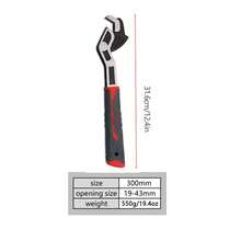 1pc Multi-Function Quick Self-Locking Wrench Large Opening Adaptive Universal Industrial Grade Wrench Extra Fast Small Wrench 6in 8in 10in 12in Multi-Model Pipe & Nut Wrench Suitable For Plumbing Pipes Home Renovation Industrial Factory Etc - Red and Grey Handle - View 13