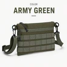 Outdoor Tactical Messenger Bag For Men, Waterproof Multi-Zipper Crossbody Bag, Portable Shoulder Bag For Travel Hiking - Multicolor - View 7
