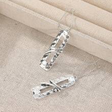 Bohemian Silver Long Dangle Earrings, Vintage Hippie Style Large Drop Earrings - Silver - View 6