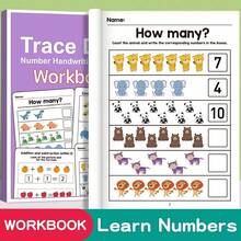 1Pc Cute Element Number Tracing Workbook, Counting & Calculation Activity Sheets, Compact Exercise Book For Study & Desktop Use - Multicolor - View 7