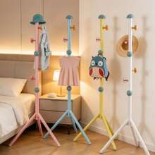 1pc, Small Floor Standing Coat Rack, 65 Inch High Coat Rack, Cute Mushroom Shape Design, High Aesthetic Decorative Style, Eye-Catching Appearance, Strong Load-Bearing Capacity, Easy And Convenient Installation, Dormitory Coat Rack, Bedroom Coat Rack, Office Coat Rack, Yard Temporary Coat Rack, Multi-Functional Shelf, Floor Standing Rack, Space-Saving Storage Organization, Suitable For Different Life Stages, Birthday Gift, Graduation Gift, Anniversary Item, Christmas Gift, Halloween Decoration - View 1
