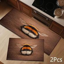 2D Bear Peak Pattern Printed Long Runner Rug, Indoor Entrance Mat, Bedroom Bedside Mat, Kitchen Runner Mat, Suitable For Living Room, Laundry Room, Bathroom - Multicolor - View 10