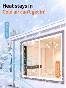 Window Insulation Film, Single Pack, Thickened Transparent Window Seal Film, Winter Windproof Cold-Proof Anti-Frost Warm Film For Window Balcony - A - View 6