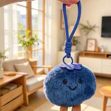 Blueberry Lucky Plush Keychain - Cute Stuffed Animal Doll, Suitable For Bag Decoration, Car Decor, Amulet Gift, Soft Pendant For Backpack And Keys - Multicolor - View 1