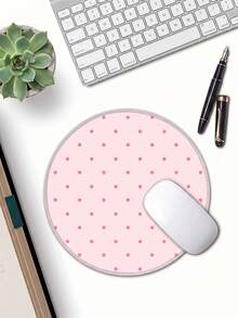 Mouse Pad, Advanced Texture Small Round Mouse Pad 7.87 X 7.87 Inches, Stitched Edge Non-Slip Rubber Cute Computer Pad Suitable For Office Home Game Laptop - View 2