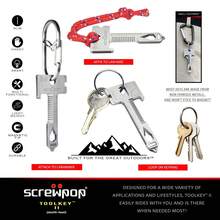 Creative 17-In-1 Multi-Tool Keychain Repair Tool - Multicolor - View 4