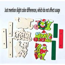 The Grinch 4/3pcs Christmas Table Decor Signs, Merry Christmas Decorative Signs, Christmas Tree Hanging Ornaments, Suitable For Christmas, Halloween, Birthday Party, Holiday Decoration And Photo Props, Gifts For Family And Adults - Multicolor - View 7