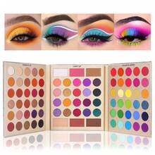 UCANBE Pretty All Set Eyeshadow Palette Holiday Gift Set Pro 86 Colors Makeup Kit Matte Shimmer Eye Shadow Highlighters Contour Blush Powder All In One Valentine's Day Makeup Palette - Palet A - View 10