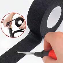 5 Rolls High Temperature Resistant Self-Adhesive Cloth Tape, Heat Resistant Noise Reduction, Used For Car, Engine, Wire & Cable Protection, Car Wiring Harness, Engine Protection, Flexible Tape, High Temperature Resistant Material - 10M Long - View 9