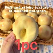 1 Crispy Squeeze Decompression Toy Dynamic Potato Squeeze Toy Suitable For Stress And Anxiety Relief TPR Material Sensory Fidget Toy Slow Rebound Multi-Color Desktop Decoration Office Gift - Multicolor - View 7