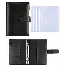 1pc Macaron Loose-Leaf Notebook With Zipper Storage, Cash Envelope, For Students To Store Pens, Rulers And Other Stationery, Home Storage For Cards, Documents, Office Storage For Receipts - Multicolor - View 1