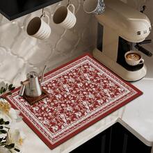 (Hot !!) 1pc 2D Printed Flat Stove Protector Mat, Rubber Anti-Slip Heat-Resistant Stove Cover Pad, Suitable For Induction Cooktop, Glass Cooktop, Multi-Functional Scratch-Resistant Mat, Best Choice For Oven, Washing Machine, Dryer, Kitchen Decor - Multicolor - View 4
