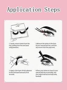 5 Pairs Blue Dual-Tone False Eyelashes, Fluffy Cross-Layered Cat Eye Lashes, Thick Natural Dramatic False Eyelashes, Suitable For Party, Event, Date And Holiday Makeup - View 5