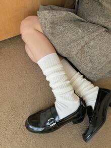 2 Pairs Women's Over-The-Knee Knee-High Long Socks, Spring/Autumn INS Slouch Socks, Japanese JK Style Boot Socks - Multicolor - View 1