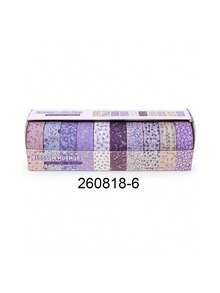 10 Rolls/Box Of Brightly Colored Floral Washi Tape,6 Colors With Small Flower Patterns.For Stationery, DIY Crafts, Scrapbooking, Gift Box Decoration. - Multicolor - View 15