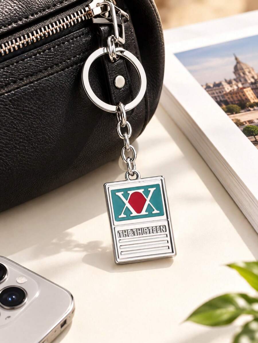 Anime "Hunter X Hunter" Hunter License Keychain, HxH Gon Freecss Metal Pendant Key Ring, Cosplay Accessory, Anime Fan Gift