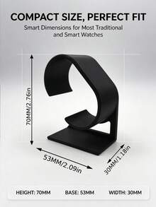 Multifunctional Watch Stand, Minimalist Universal Design, Suitable For Leather/Metal/Silicone Watch Bands, Scratch-Resistant, Wear-Resistant, Anti-Slip, Desktop Watch Storage System Set, Desktop Decoration, Party Supplies, Holiday Decor, Best Watch Storage Gift - A - View 7